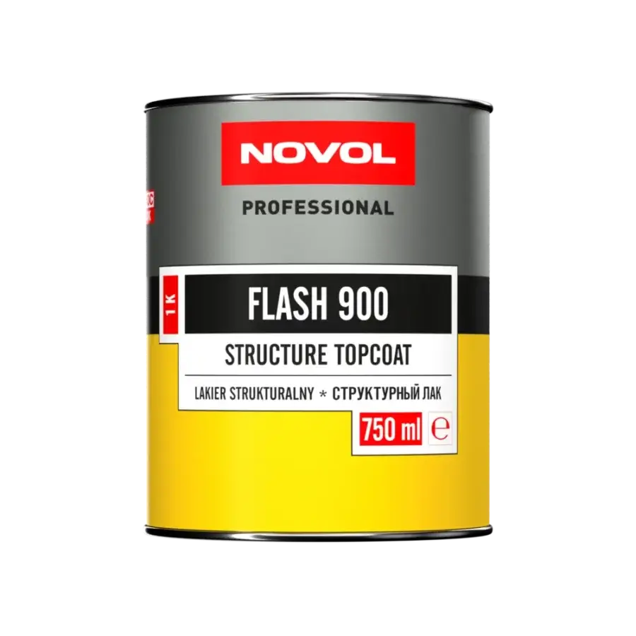 NOVOL FLASH 900 – Štruktúrny lak na plasty 750 ml