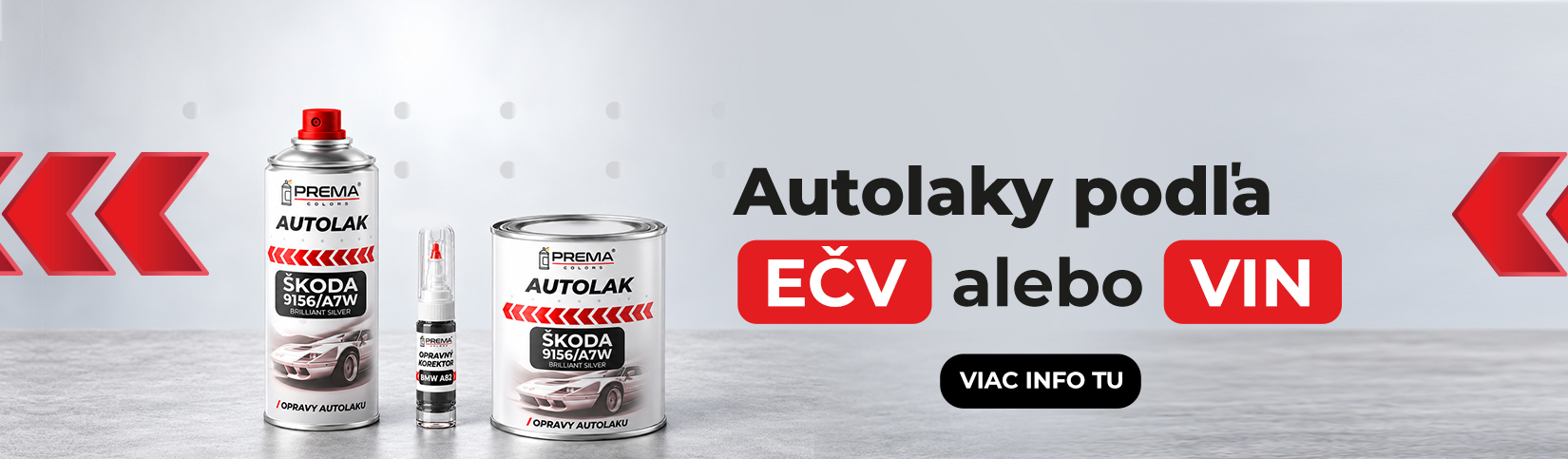 Autolaky podľa VIN/EČV